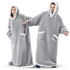 Oversized Flannel Blanket Hoodie